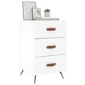 Miniatyrbillede 3 af 11: vidaXL sengebord 40x40x66 cm konstrueret træ hvid