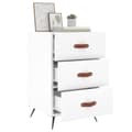 Miniatyrbillede 2 af 11: vidaXL sengebord 40x40x66 cm konstrueret træ hvid