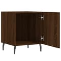 Miniatyrbilde 4 av 11: vidaXL Nattbord 2 stk brun eik 40x40x50 cm konstruert tre