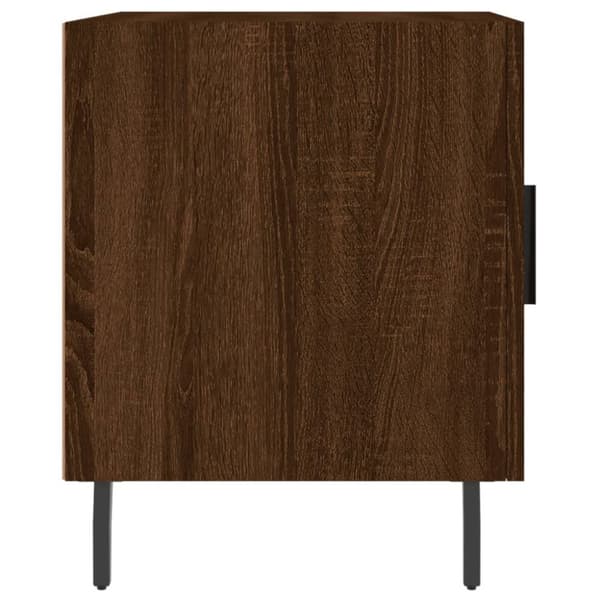 vidaXL Nattbord 2 stk brun eik 40x40x50 cm konstruert tre