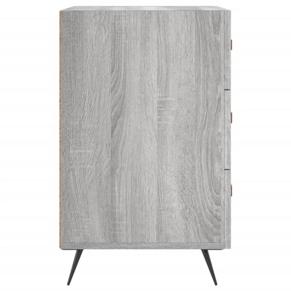 vidaXL Nattbord grå sonoma 40x40x66 cm konstruert tre