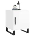 Miniatyrbilde 3 av 11: vidaXL Nattbord 2 stk høyglans hvit 40x40x50 cm konstruert tre