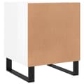 Miniatyrbilde 8 av 11: vidaXL Nattbord 2 stk høyglans hvit 40x40x50 cm konstruert tre