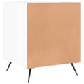 Miniatyrbilde 7 av 11: vidaXL Nattbord 2 stk høyglans hvit 40x40x50 cm konstruert tre