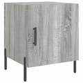 Miniatyrbilde 4 av 11: vidaXL Nattbord 2 stk grå sonoma 40x40x50 cm konstruert tre
