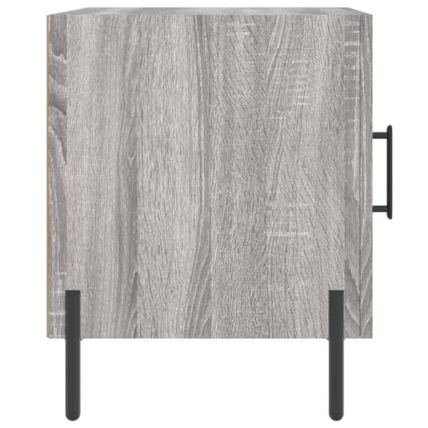 vidaXL Nattbord 2 stk grå sonoma 40x40x50 cm konstruert tre