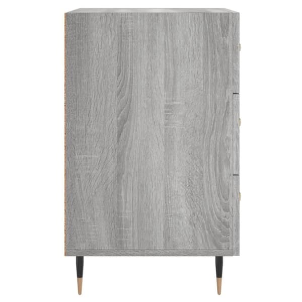 vidaXL Nattbord grå sonoma 40x40x66 cm konstruert tre
