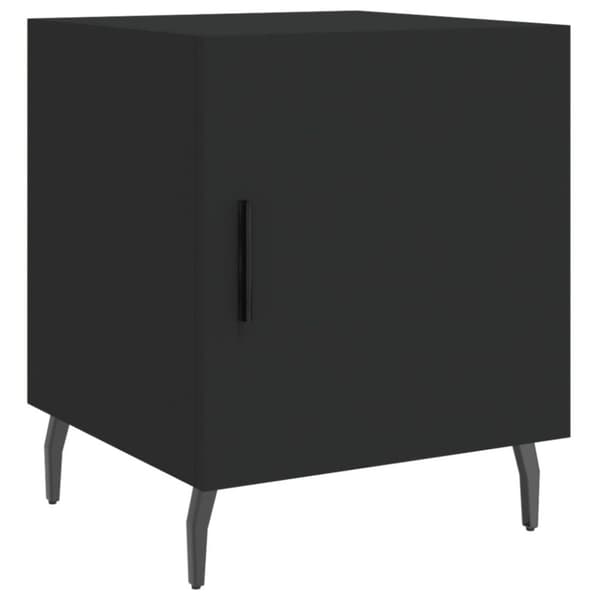 vidaXL Yöpöydät 2 kpl musta 40x40x50 cm tekninen puu