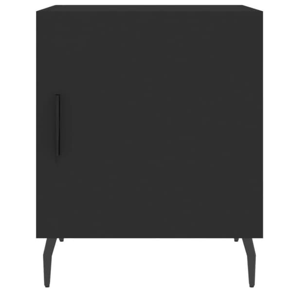 vidaXL Yöpöydät 2 kpl musta 40x40x50 cm tekninen puu