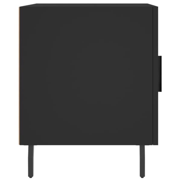 vidaXL Yöpöydät 2 kpl musta 40x40x50 cm tekninen puu