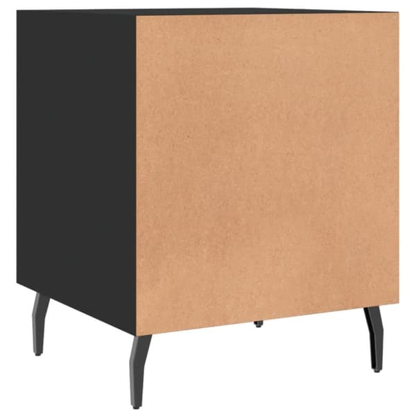 vidaXL Yöpöydät 2 kpl musta 40x40x50 cm tekninen puu