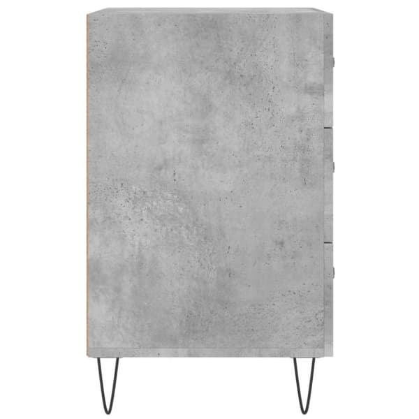 vidaXL sengebord 40x40x66 cm konstrueret træ betongrå