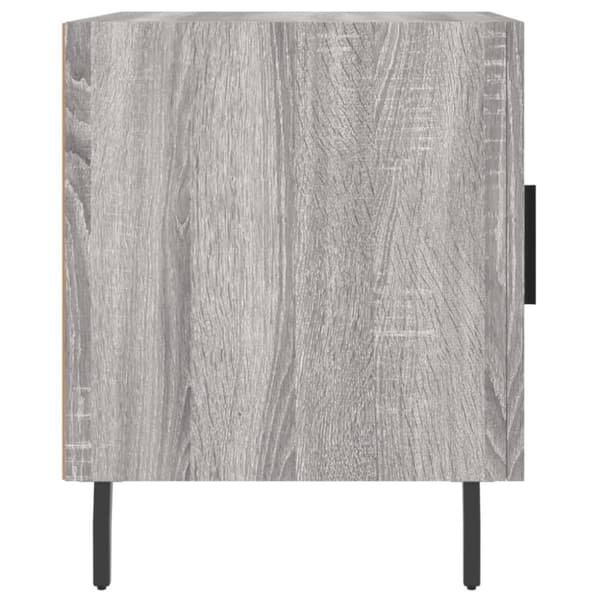 vidaXL Nattbord 2 stk grå sonoma 40x40x50 cm konstruert tre