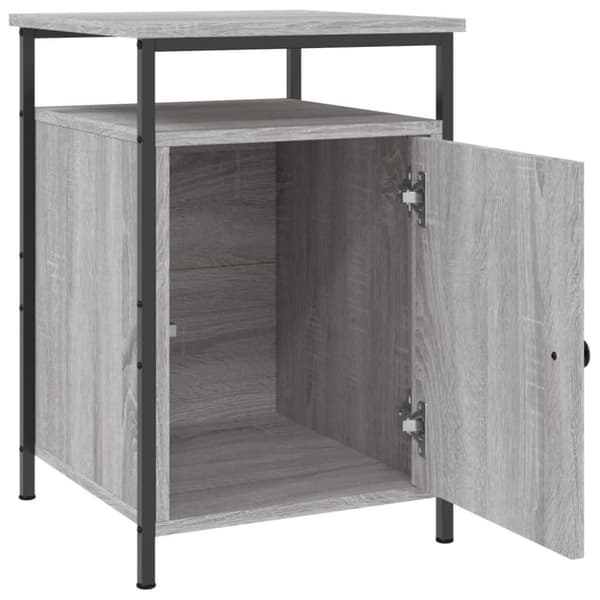 vidaXL Yöpöydät 2 kpl harmaa Sonoma 40x42x60 cm tekninen puu