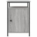 Pikkukuva 6 / 11: vidaXL Yöpöydät 2 kpl harmaa Sonoma 40x42x60 cm tekninen puu