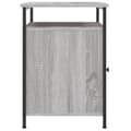 Pikkukuva 7 / 11: vidaXL Yöpöydät 2 kpl harmaa Sonoma 40x42x60 cm tekninen puu