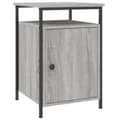 Pikkukuva 2 / 11: vidaXL Yöpöydät 2 kpl harmaa Sonoma 40x42x60 cm tekninen puu