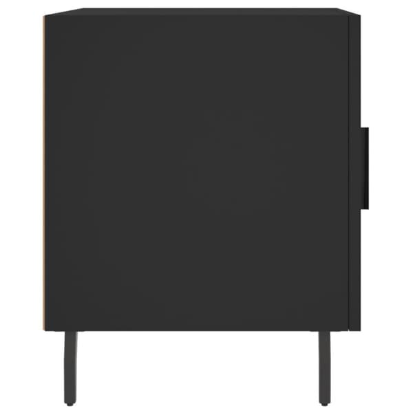 vidaXL Yöpöytä musta 40x40x50 cm tekninen puu