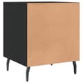 Pikkukuva 7 / 11: vidaXL Yöpöytä musta 40x40x50 cm tekninen puu