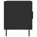 Miniatyrbilde 6 av 11: vidaXL Nattbord svart 40x40x50 cm konstruert tre
