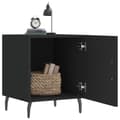 Miniatyrbilde 2 av 11: vidaXL Nattbord svart 40x40x50 cm konstruert tre