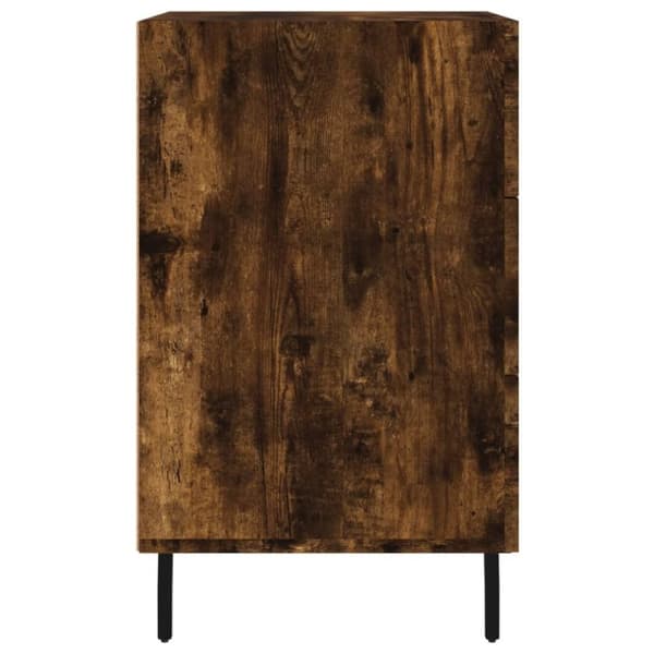 vidaXL Nattbord røkt eik 40x40x66 cm konstruert tre