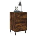 Miniatyrbilde 2 av 11: vidaXL Nattbord røkt eik 40x40x66 cm konstruert tre