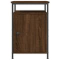 Miniatyrbilde 6 av 11: vidaXL Nattbord 2 stk brun eik 40x42x60 cm konstruert tre