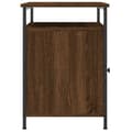 Miniatyrbilde 7 av 11: vidaXL Nattbord 2 stk brun eik 40x42x60 cm konstruert tre
