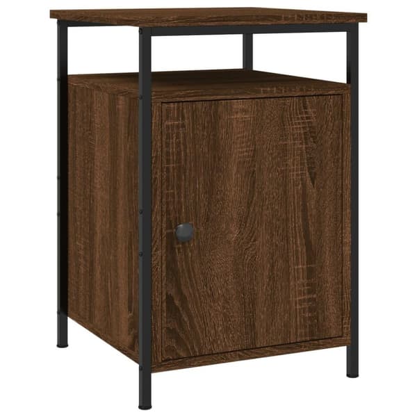 vidaXL Nattbord 2 stk brun eik 40x42x60 cm konstruert tre