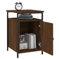 Miniatyrbillede 4 af 11: vidaXL sengeborde 2 stk. 40x42x60 cm konstrueret træ brunt egetræ