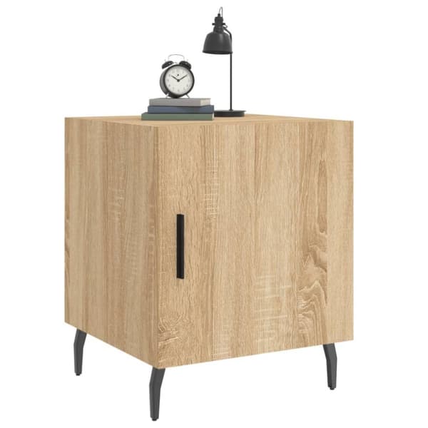 vidaXL Nattbord 2 stk sonoma eik 40x40x50 cm konstruert tre
