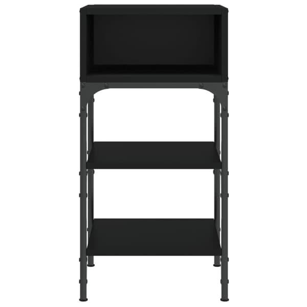 vidaXL sengeborde 2 stk. 35x34,5x70 cm konstrueret træ sort