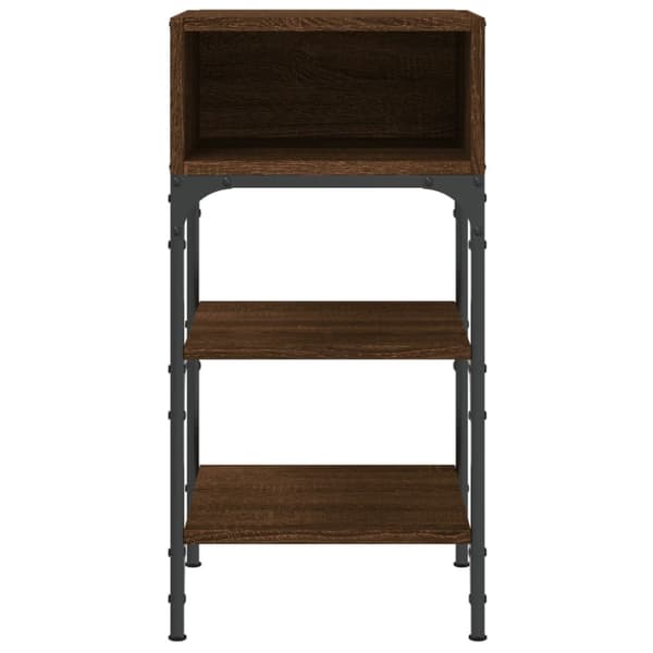 vidaXL sengeborde 2 stk. 35x34,5x70 cm brun egetræsfarve