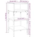 Miniatyrbillede 10 af 11: vidaXL sengeborde 2 stk. 35x34,5x70 cm brun egetræsfarve