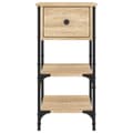 Miniatyrbilde 7 av 11: vidaXL Nattbord 2 stk sonoma eik 34x36x70 cm konstruert tre