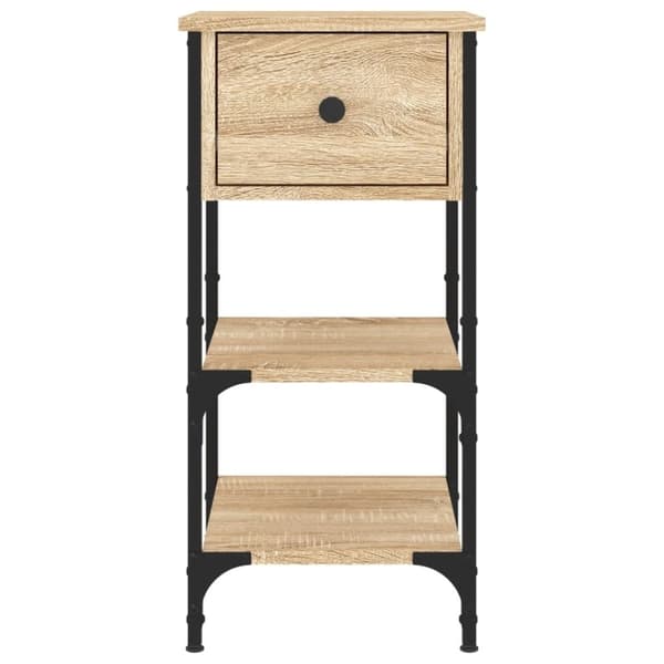vidaXL Nattbord 2 stk sonoma eik 34x36x70 cm konstruert tre