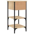Miniatyrbilde 9 av 11: vidaXL Nattbord 2 stk sonoma eik 34x36x70 cm konstruert tre