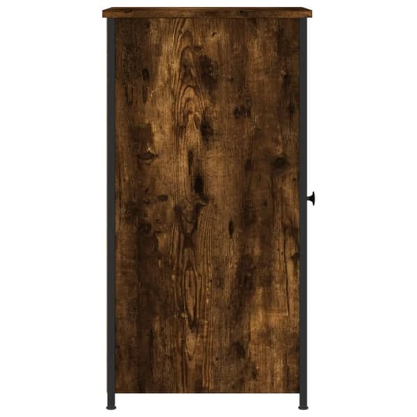 vidaXL Sängbord 2 st rökfärgad ek 32x42x80 cm konstruerat trä