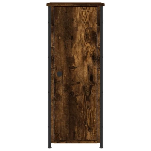 vidaXL Yöpöydät 2 kpl savutammi 32x42x80 cm tekninen puu