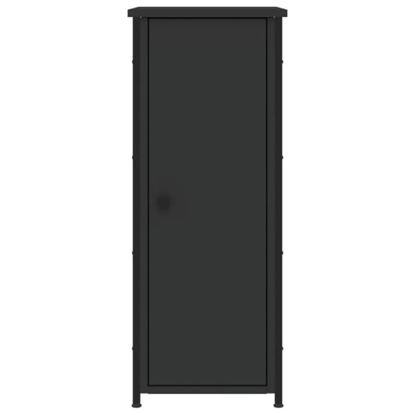 vidaXL Nattbord 2 stk svart 32x42x80 cm konstruert tre