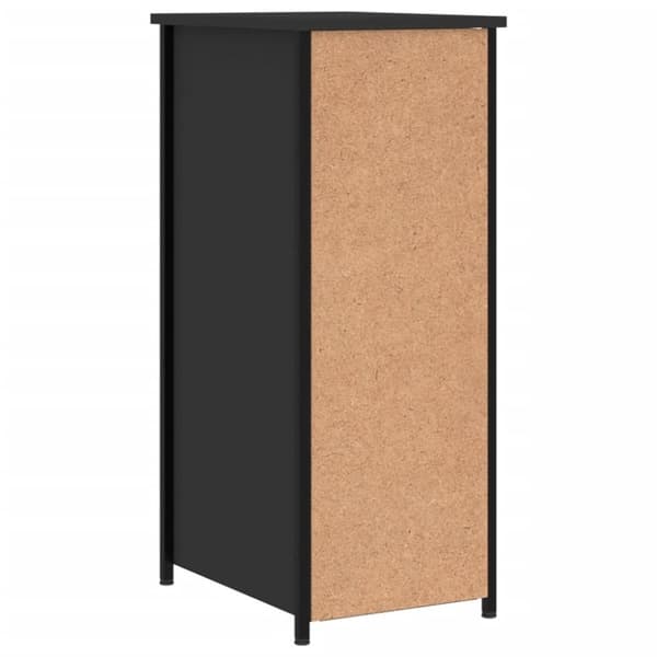 vidaXL Nattbord 2 stk svart 32x42x80 cm konstruert tre