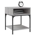 Miniatyrbilde 3 av 11: vidaXL Nattbord 2 stk grå sonoma 40x41x50 cm konstruert tre