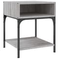Miniatyrbilde 4 av 11: vidaXL Nattbord 2 stk grå sonoma 40x41x50 cm konstruert tre