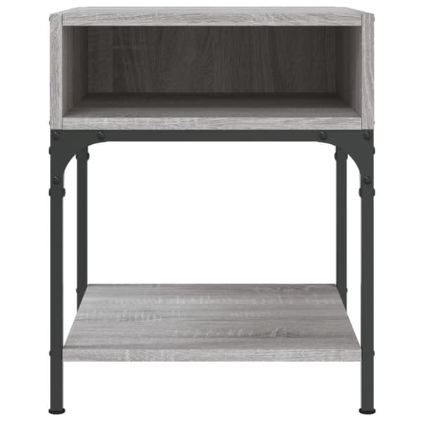 vidaXL Nattbord 2 stk grå sonoma 40x41x50 cm konstruert tre