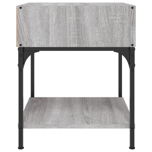 vidaXL Nattbord 2 stk grå sonoma 40x41x50 cm konstruert tre