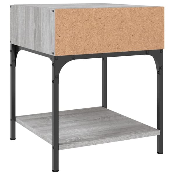 vidaXL Nattbord 2 stk grå sonoma 40x41x50 cm konstruert tre