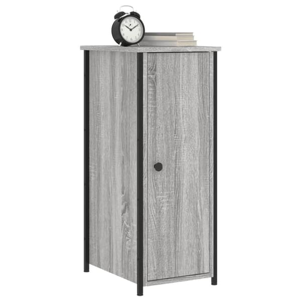 vidaXL Nattbord 2 stk grå sonoma 32x42x80 cm konstruert tre