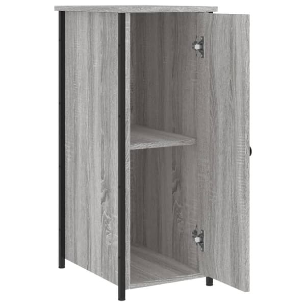 vidaXL Nattbord 2 stk grå sonoma 32x42x80 cm konstruert tre