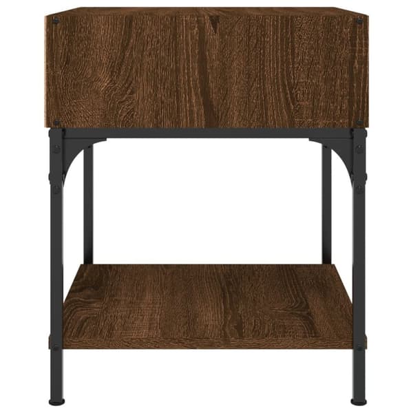 vidaXL sengeborde 2 stk. 40x41x50 cm brun egetræsfarve